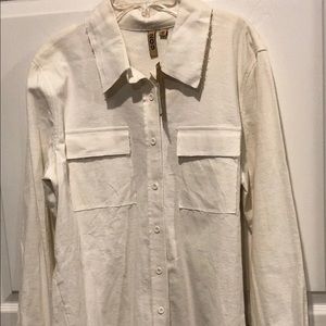 NWT- 209 Wst 38 Button Down White Shirt 
Sz 12